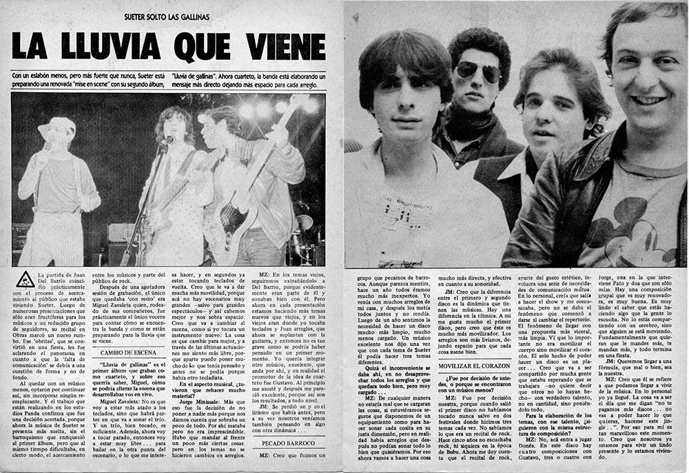 Suéter soltó las gallinas la lluvia que viene